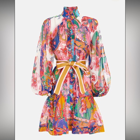 Zimmermann Dresses & Skirts - ZIMMERMANN Lovestruck Mini Dress in Mixed Paisley Size 1